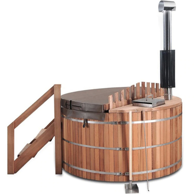 Openlucht Houten Brandende Vatsauna Kit Hot Tub Wet Steam