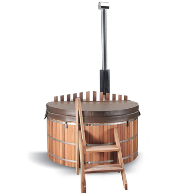 Openlucht Houten Brandende Vatsauna Kit Hot Tub Wet Steam
