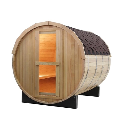 Traditionele Houten Ronde Vatsauna 4 Persoon Houten Rood Cedar Outdoor