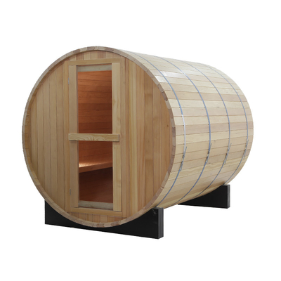 Traditionele Houten Ronde Vatsauna 4 Persoon Houten Rood Cedar Outdoor