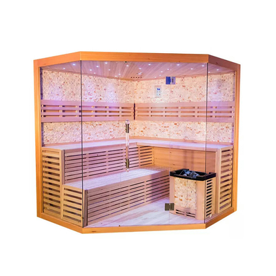 Van het de Computerconfiguratiescherm van de stoom Droge Openlucht Traditionele Sauna Stevige Houten Moderne de Dollekervelsauna
