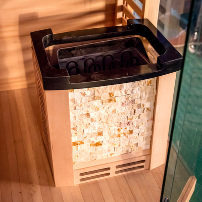 Van het de Computerconfiguratiescherm van de stoom Droge Openlucht Traditionele Sauna Stevige Houten Moderne de Dollekervelsauna