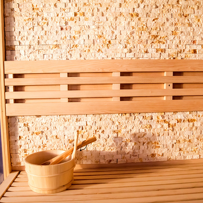 Van het de Computerconfiguratiescherm van de stoom Droge Openlucht Traditionele Sauna Stevige Houten Moderne de Dollekervelsauna