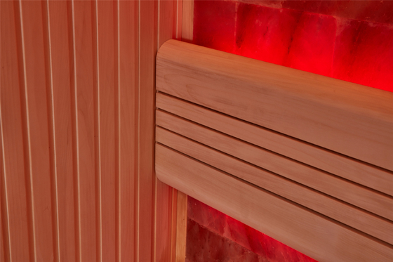 Aangepaste Luxerock Stone Salt Spa Zaal Binnen Houten Rood Cedar Aspen Sauna Room