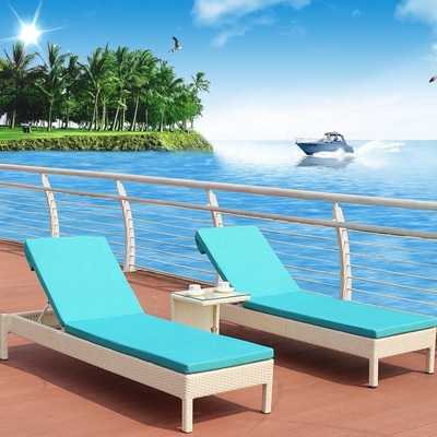 Het openlucht van het de Lanterfanterbed van de Vrije tijds Rieten Zon Zwembad van de Rotanchaise lounge chair for beach
