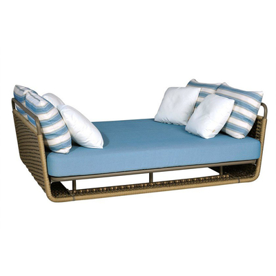 Van de het Meubilairpool van het vrije tijds Openluchtterras de Zonlanterfanters Geweven Kabel Daybed