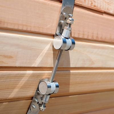 Duidelijke Rang Rood Cedar Barrel Sauna 4Person 6kw zonder Portiek voor Openluchtsauna's