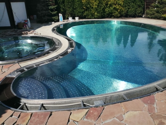 De openlucht van de de Structuurpool van het Tuinroestvrije staal Pool van het het Metaalkader voor Huis