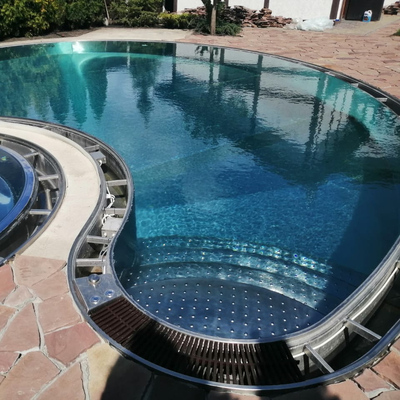 De openlucht van de de Structuurpool van het Tuinroestvrije staal Pool van het het Metaalkader voor Huis