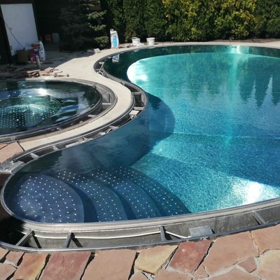 De openlucht van de de Structuurpool van het Tuinroestvrije staal Pool van het het Metaalkader voor Huis