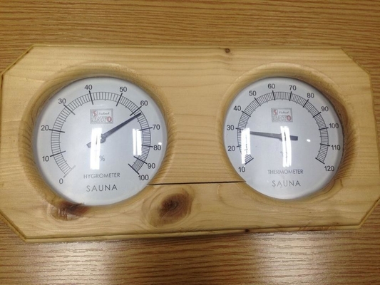 Droge Stoomzaal Houten Sauna Thermohygrometer