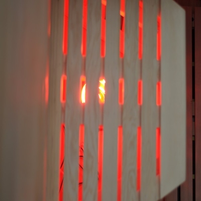 Dubbel Draagbaar Infrarood de Sauna Half Lichaam 0.9kw van de Muurdollekervel
