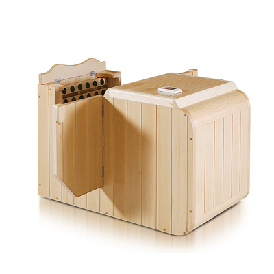 Zaal van de de Sauna0.9kw 220V Draagbare Sauna van het dollekervel de Infrarode Halve Lichaam