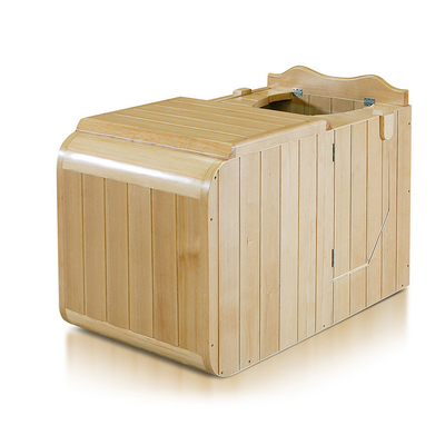 Zaal van de de Sauna0.9kw 220V Draagbare Sauna van het dollekervel de Infrarode Halve Lichaam