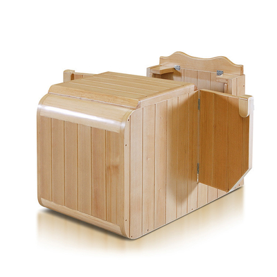 Zaal van de de Sauna0.9kw 220V Draagbare Sauna van het dollekervel de Infrarode Halve Lichaam