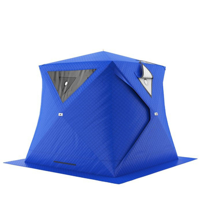 Nylon Draagbare Openluchtsauna Blauwe Tent met Grote Vensters het Kamperen Producten