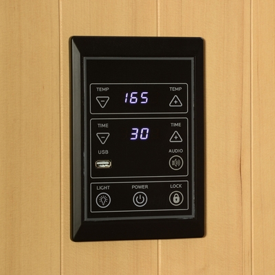 Binnen veel Infrarode Saunazaal 2-4 Persoons Canadese Dollekervel Houten 9KW