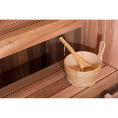 220V droog Binnen Houten Rode Ceder ETL van de Stoom de Traditionele Sauna