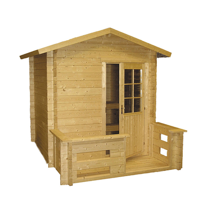 Traditionele Noordse Nette Houten 4-6 de Saunacabine van de Persoonsstoom Openlucht