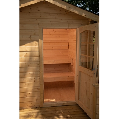 Traditionele Noordse Nette Houten 4-6 de Saunacabine van de Persoonsstoom Openlucht