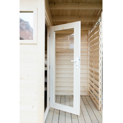 De noordse Nette Houten Cabine van de 6 Persoons Verre Infrarode Sauna Openlucht