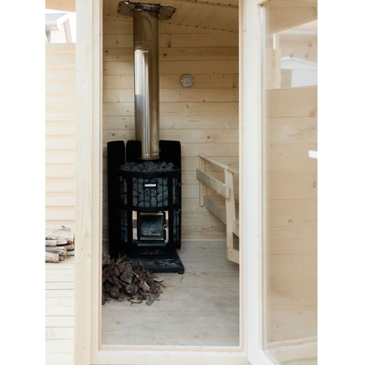 De noordse Nette Houten Cabine van de 6 Persoons Verre Infrarode Sauna Openlucht
